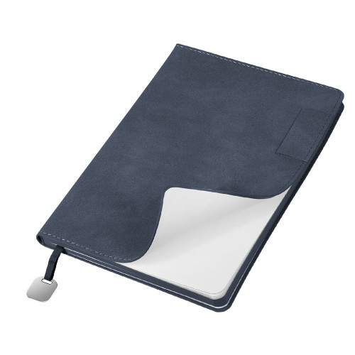 Ежедневник Flexy Tenero Suede A5, синий, недатированный, в гибкой обложке с петлей для ручки Ежедневник Flexy Tenero Suede A5, синий, недатированный, в гибкой обложке с петлей для ручки