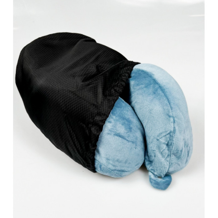 Подушка для путешествий MemoryFoam с эффектом памяти, синий