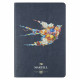 Ежедневник Flexy Ausone Print Sample Martell A5, темно-синий, недатированный, в гибкой обложке