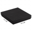 Коробка подарочная, размер 16*14*2 см, Solution Superior Linen, черная, бежевый ложемент с прямоугольной вырубкой