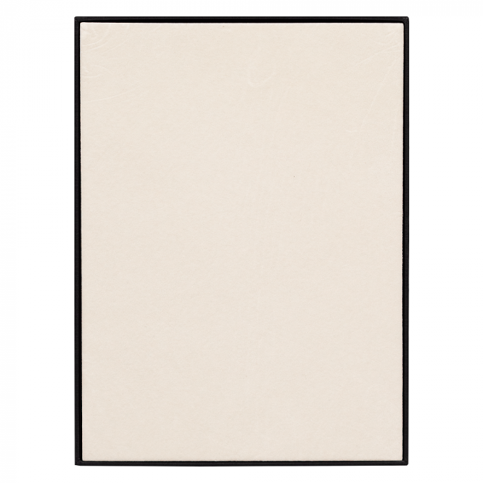 Коробка подарочная, размер 24*17,5*3 см, Solution Superior Linen, черная, бежевый ложемент под индивидуальную вырубку