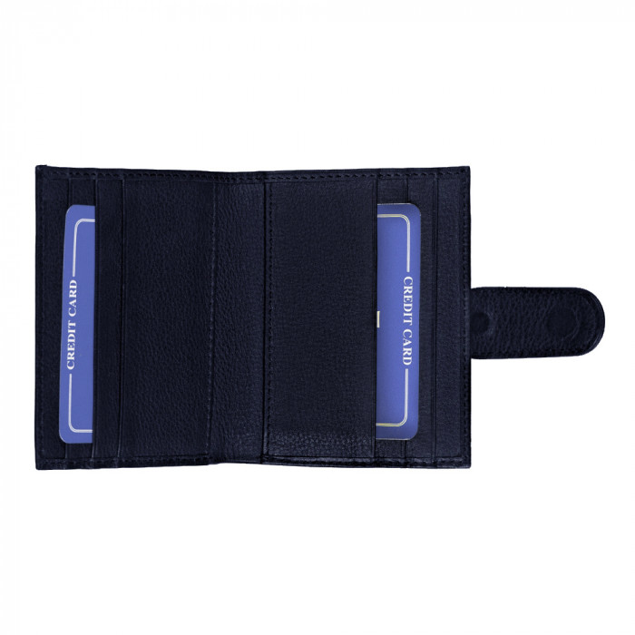Набор подарочный Solution Superior Duo (ручка Universal, металл, синий/серебро, футляр для кредитных карт Leather Road)