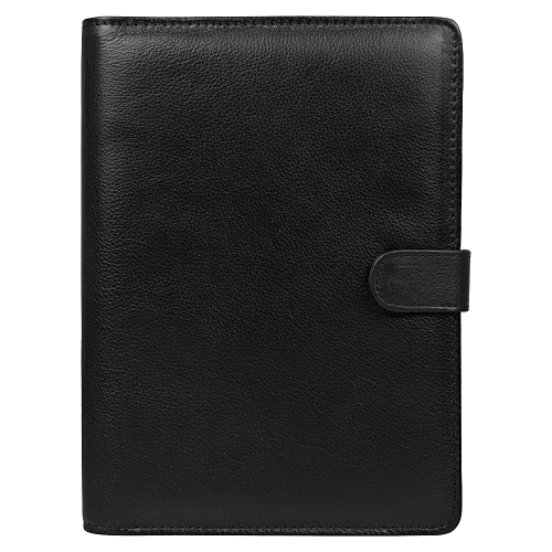 Ежедневник в суперобложке Country Leather Sky A5+ из нат. кожи, черный, недатированный, с магнитным клапаном, в подарочной коробке Ежедневник в суперобложке Country Leather Sky A5+ из нат. кожи, черный, недатированный, с магнитным клапаном, в подарочной коробке