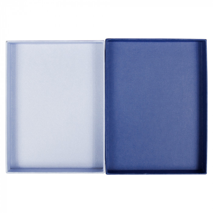 Коробка подарочная Solution, синяя, размер 11*10*2,4 см