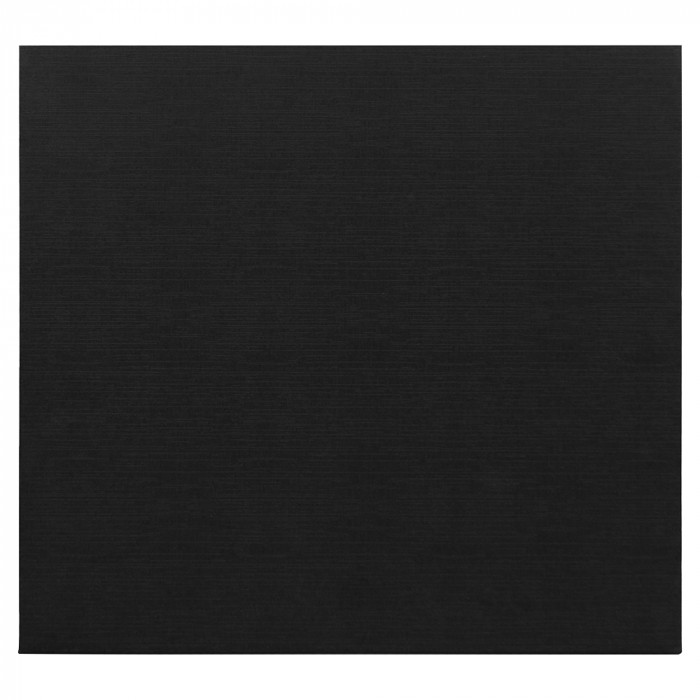 Подарочная коробка, размер 28,5х26,5х4 см, Solution Prestige Linen с магнитным клапаном, черная, с черным ложементом