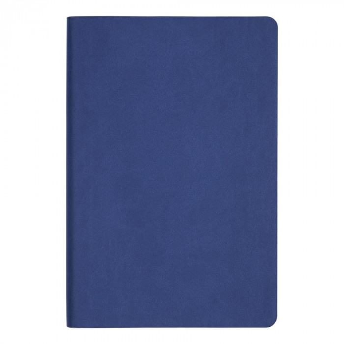 Ежедневник Flexy Latte Soft Touch Blue Edition Color А5, синий/оранжевый, недатированный, в гибкой обложке