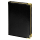 Ежедневник полудатированный Classic Pristine Gold А5, черный с золотом, с металлическими уголками, в твердой обложке с поролоном Ежедневник полудатированный Classic Pristine Gold А5, черный с золотом, с металлическими уголками, в твердой обложке с поролоном