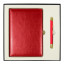 Набор подарочный Solution Duo (ежедневник City Nebraska, ручка Legend Soft Touch Mirror Gold), красный