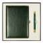 Набор подарочный Solution Duo (ежедневник City Nebraska, ручка Legend Soft Touch Mirror Gold), зеленый