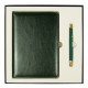 Набор подарочный Solution Duo (ежедневник City Nebraska, ручка Legend Soft Touch Mirror Gold), зеленый
