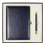 Набор подарочный Solution Duo (ежедневник City Nebraska, ручка Legend Soft Touch Mirror Gold), темно-синий