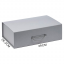 Подарочная коробка, размер 39*26,3*11 см, Solution Prestige Big Case Linen с магнитным клапаном и ручкой , серебристая Подарочная коробка, размер 39*26,3*11 см, Solution Prestige Big Case Linen с магнитным клапаном и ручкой , серебристая