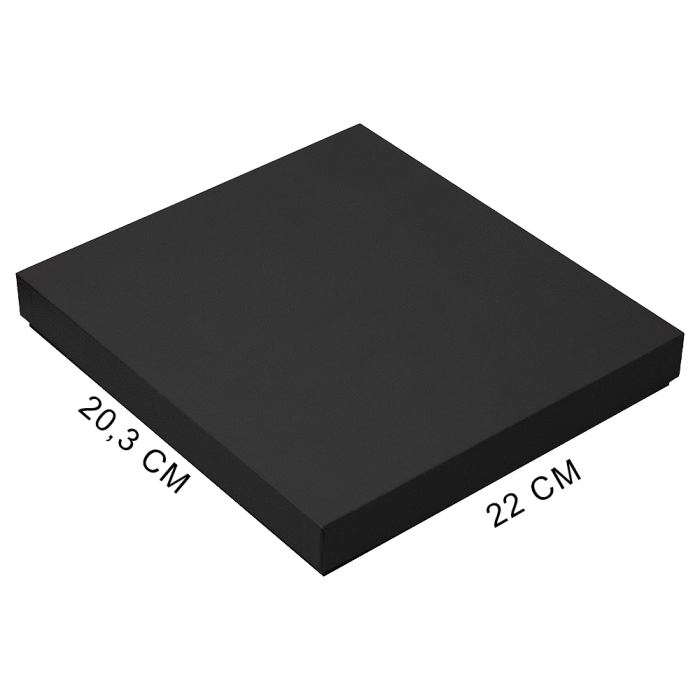 Коробка подарочная, размер  203*220*30 мм,  Solution Gift Soft Touch для ежедневника и ручки, черная