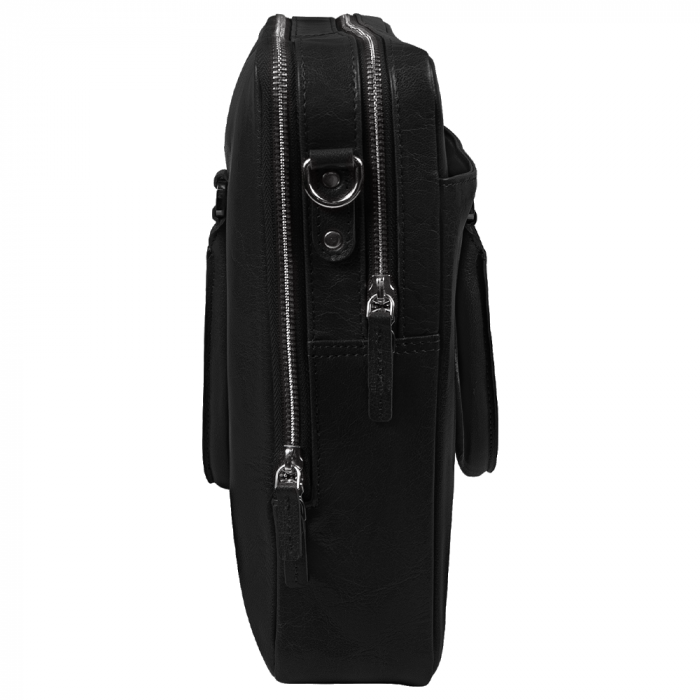 Портфель для ноутбука Vancouver Leather из натуральной кожи, черный