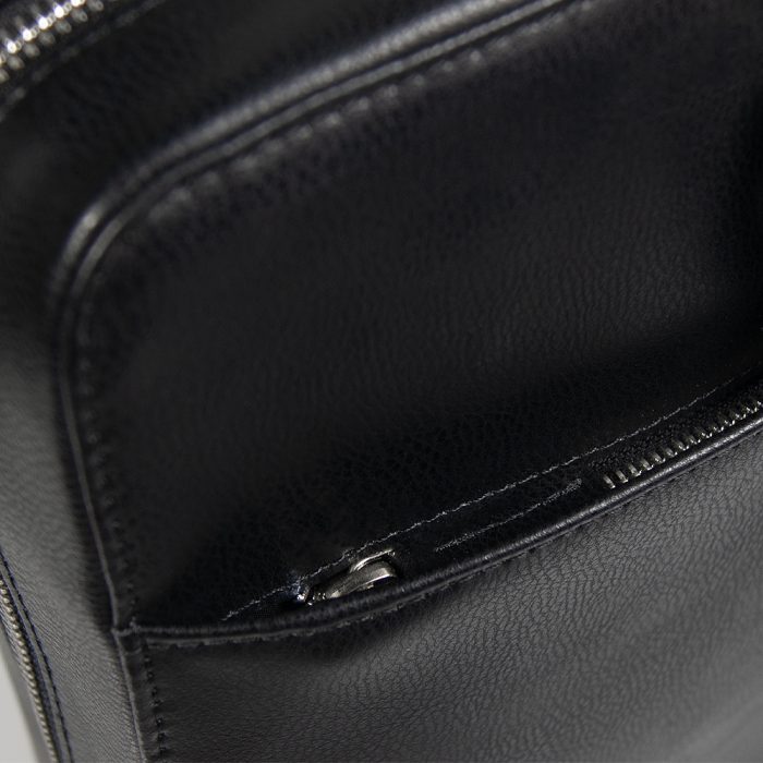 Портфель для ноутбука Stanford Leather из натуральной кожи,  черный