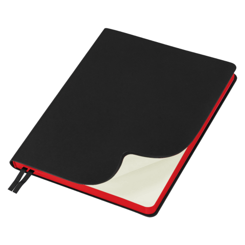 Еженедельник Flexy Latte Soft Touch Black Edition Color A4, черный с красным, датированный на 2026 г, в гибкой обложке Еженедельник Flexy Latte Soft Touch Black Edition Color A4, черный с красным, датированный на 2026 г, в гибкой обложке