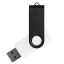 Флеш накопитель USB 2.0 Twister Сolor Mix 16GB, пластик Софт Тач/металл, белый/черный