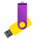 Флеш накопитель USB 2.0 Twister Сolor Mix 16GB, пластик Софт Тач/металл, желтый/фиолетовый Флеш накопитель USB 2.0 Twister Сolor Mix 16GB, пластик Софт Тач/металл, желтый/фиолетовый