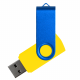 Флеш накопитель USB 2.0 Twister Сolor Mix 16GB, пластик Софт Тач/металл, желтый/синий Флеш накопитель USB 2.0 Twister Сolor Mix 16GB, пластик Софт Тач/металл, желтый/синий