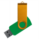 Флеш накопитель USB 2.0 Twister Сolor Mix 16GB, пластик Софт Тач/металл, зеленый/золотистый Флеш накопитель USB 2.0 Twister Сolor Mix 16GB, пластик Софт Тач/металл, зеленый/золотистый