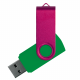 Флеш накопитель USB 2.0 Twister Сolor Mix 16GB, пластик Софт Тач/металл, зеленый/розовый Флеш накопитель USB 2.0 Twister Сolor Mix 16GB, пластик Софт Тач/металл, зеленый/розовый