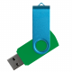 Флеш накопитель USB 2.0 Twister Сolor Mix 16GB, пластик Софт Тач/металл, зеленый/голубой Флеш накопитель USB 2.0 Twister Сolor Mix 16GB, пластик Софт Тач/металл, зеленый/голубой