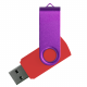 Флеш накопитель USB 2.0 Twister Сolor Mix 16GB, пластик Софт Тач/металл, красный/фиолетовый Флеш накопитель USB 2.0 Twister Сolor Mix 16GB, пластик Софт Тач/металл, красный/фиолетовый