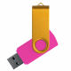 Флеш накопитель USB 2.0 Twister Сolor Mix 16GB, пластик Софт Тач/металл, розовый/желтый Флеш накопитель USB 2.0 Twister Сolor Mix 16GB, пластик Софт Тач/металл, розовый/желтый