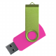 Флеш накопитель USB 2.0 Twister Сolor Mix 16GB, пластик Софт Тач/металл, розовый/светло-зеленый Флеш накопитель USB 2.0 Twister Сolor Mix 16GB, пластик Софт Тач/металл, розовый/светло-зеленый