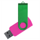 Флеш накопитель USB 2.0 Twister Сolor Mix 16GB, пластик Софт Тач/металл, розовый/зеленый Флеш накопитель USB 2.0 Twister Сolor Mix 16GB, пластик Софт Тач/металл, розовый/зеленый