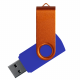 Флеш накопитель USB 2.0 Twister Сolor Mix 16GB, пластик Софт Тач/металл, синий/оранжевый Флеш накопитель USB 2.0 Twister Сolor Mix 16GB, пластик Софт Тач/металл, синий/оранжевый