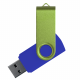 Флеш накопитель USB 2.0 Twister Сolor Mix 16GB, пластик Софт Тач/металл, синий/светло-зеленый Флеш накопитель USB 2.0 Twister Сolor Mix 16GB, пластик Софт Тач/металл, синий/светло-зеленый