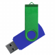 Флеш накопитель USB 2.0 Twister Сolor Mix 16GB, пластик Софт Тач/металл, синий/зеленый Флеш накопитель USB 2.0 Twister Сolor Mix 16GB, пластик Софт Тач/металл, синий/зеленый