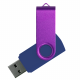 Флеш накопитель USB 2.0 Twister Сolor Mix 16GB, пластик Софт Тач/металл, темно-синий/фиолетовый Флеш накопитель USB 2.0 Twister Сolor Mix 16GB, пластик Софт Тач/металл, темно-синий/фиолетовый