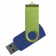 Флеш накопитель USB 2.0 Twister Сolor Mix 16GB, пластик Софт Тач/металл, темно-синий/светло-зеленый Флеш накопитель USB 2.0 Twister Сolor Mix 16GB, пластик Софт Тач/металл, темно-синий/светло-зеленый