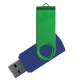 Флеш накопитель USB 2.0 Twister Сolor Mix 16GB, пластик Софт Тач/металл, темно-синий/зеленый Флеш накопитель USB 2.0 Twister Сolor Mix 16GB, пластик Софт Тач/металл, темно-синий/зеленый