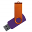 Флеш накопитель USB 2.0 Twister Сolor Mix 16GB, пластик Софт Тач/металл, фиолетовый/оранжевый Флеш накопитель USB 2.0 Twister Сolor Mix 16GB, пластик Софт Тач/металл, фиолетовый/оранжевый