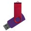 Флеш накопитель USB 2.0 Twister Сolor Mix 16GB, пластик Софт Тач/металл, фиолетовый/красный Флеш накопитель USB 2.0 Twister Сolor Mix 16GB, пластик Софт Тач/металл, фиолетовый/красный