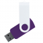 Флеш накопитель USB 2.0 Twister Сolor Mix 16GB, пластик Софт Тач/металл, фиолетовый/белый Флеш накопитель USB 2.0 Twister Сolor Mix 16GB, пластик Софт Тач/металл, фиолетовый/белый