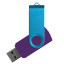 Флеш накопитель USB 2.0 Twister Сolor Mix 16GB, пластик Софт Тач/металл, фиолетовый/голубой Флеш накопитель USB 2.0 Twister Сolor Mix 16GB, пластик Софт Тач/металл, фиолетовый/голубой