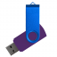 Флеш накопитель USB 2.0 Twister Сolor Mix 16GB, пластик Софт Тач/металл, фиолетовый/синий Флеш накопитель USB 2.0 Twister Сolor Mix 16GB, пластик Софт Тач/металл, фиолетовый/синий