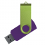 Флеш накопитель USB 2.0 Twister Сolor Mix 16GB, пластик Софт Тач/металл, фиолетовый/светло-зеленый Флеш накопитель USB 2.0 Twister Сolor Mix 16GB, пластик Софт Тач/металл, фиолетовый/светло-зеленый