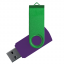 Флеш накопитель USB 2.0 Twister Сolor Mix 16GB, пластик Софт Тач/металл, фиолетовый/зеленый Флеш накопитель USB 2.0 Twister Сolor Mix 16GB, пластик Софт Тач/металл, фиолетовый/зеленый