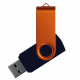 Флеш накопитель USB 2.0 Twister Сolor Mix 16GB, пластик Софт Тач/металл, черный/оранжевый Флеш накопитель USB 2.0 Twister Сolor Mix 16GB, пластик Софт Тач/металл, черный/оранжевый