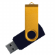 Флеш накопитель USB 2.0 Twister Сolor Mix 16GB, пластик Софт Тач/металл, черный/желтый Флеш накопитель USB 2.0 Twister Сolor Mix 16GB, пластик Софт Тач/металл, черный/желтый