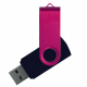 Флеш накопитель USB 2.0 Twister Сolor Mix 16GB, пластик Софт Тач/металл, черный/розовый Флеш накопитель USB 2.0 Twister Сolor Mix 16GB, пластик Софт Тач/металл, черный/розовый