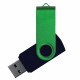Флеш накопитель USB 2.0 Twister Сolor Mix 16GB, пластик Софт Тач/металл, черный/зеленый Флеш накопитель USB 2.0 Twister Сolor Mix 16GB, пластик Софт Тач/металл, черный/зеленый