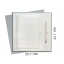 Коробка подарочная Solution Superior Alfa Linen под ежедневник и ручку, серебро, 25,7x25,7x2,8 см, бежевый ложемент (индивидуальная вырубка)