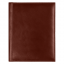Суперобложка из натуральной кожи Universal leather размер А5+ , коричневая,  с блокнотом