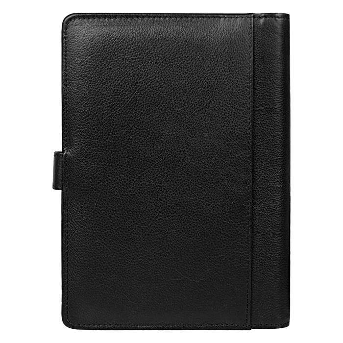 Ежедневник в суперобложке Country Leather Sky A5+ из нат. кожи, черный, недатированный, с магнитным клапаном, с блокнотом в подарочной коробке